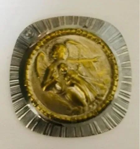 Medalha católica para berço - década de 1950 - Foto 5