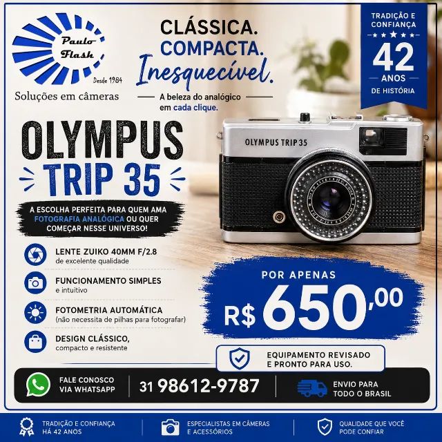 Olympus Trip 35- em ótimo estado