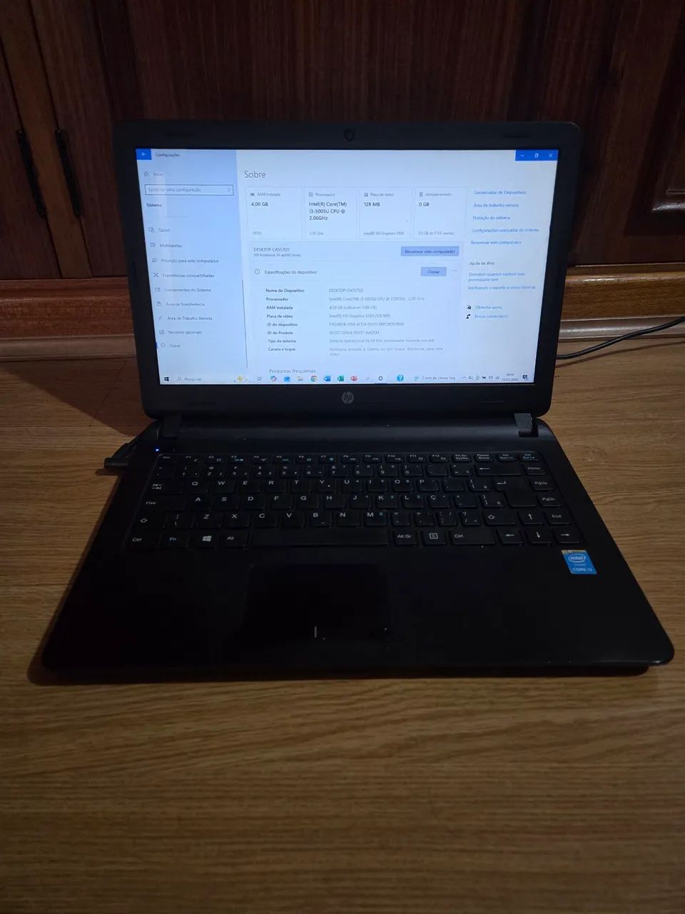 Laptop HP preto 13 polegadas i3 500gb - Foto 2