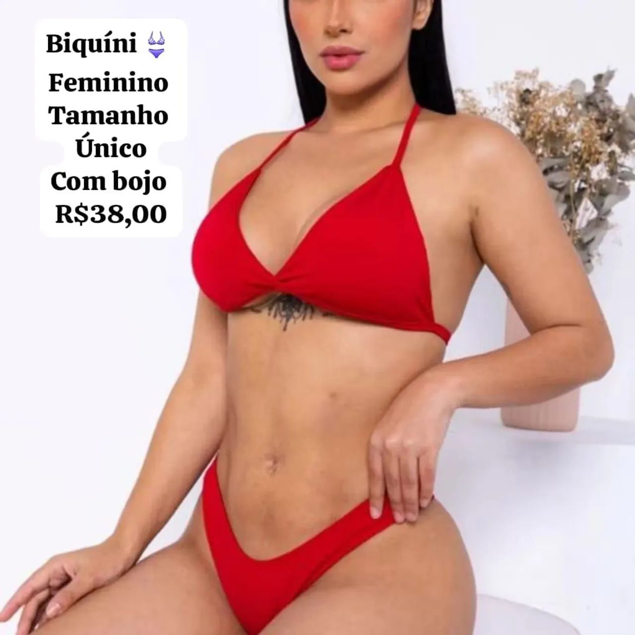 Biquíni e canga feminino - Foto 2