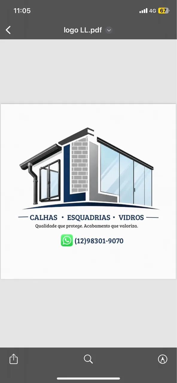 CALHAS ? ESQUADRIAS ? VIDROS 