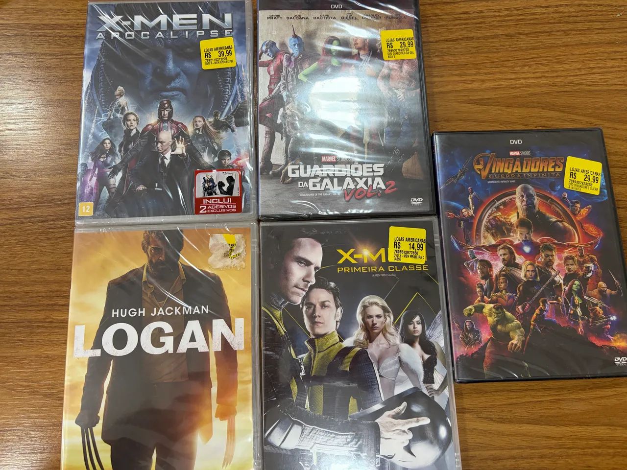 Combo DVDS Marvel lacrados