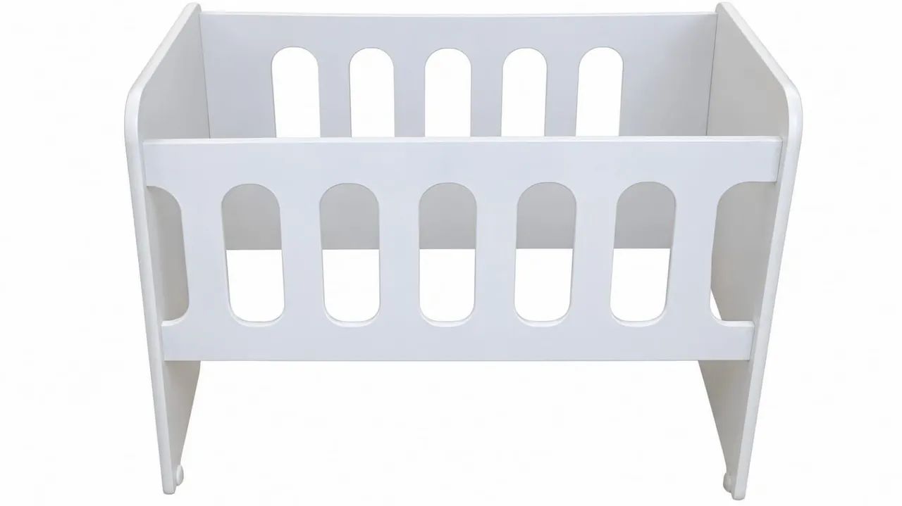 Mini berço de bebê com colchão  - Foto 2