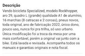 BICICLETA SPECIALIZED ROCKHOPPER - Foto 2