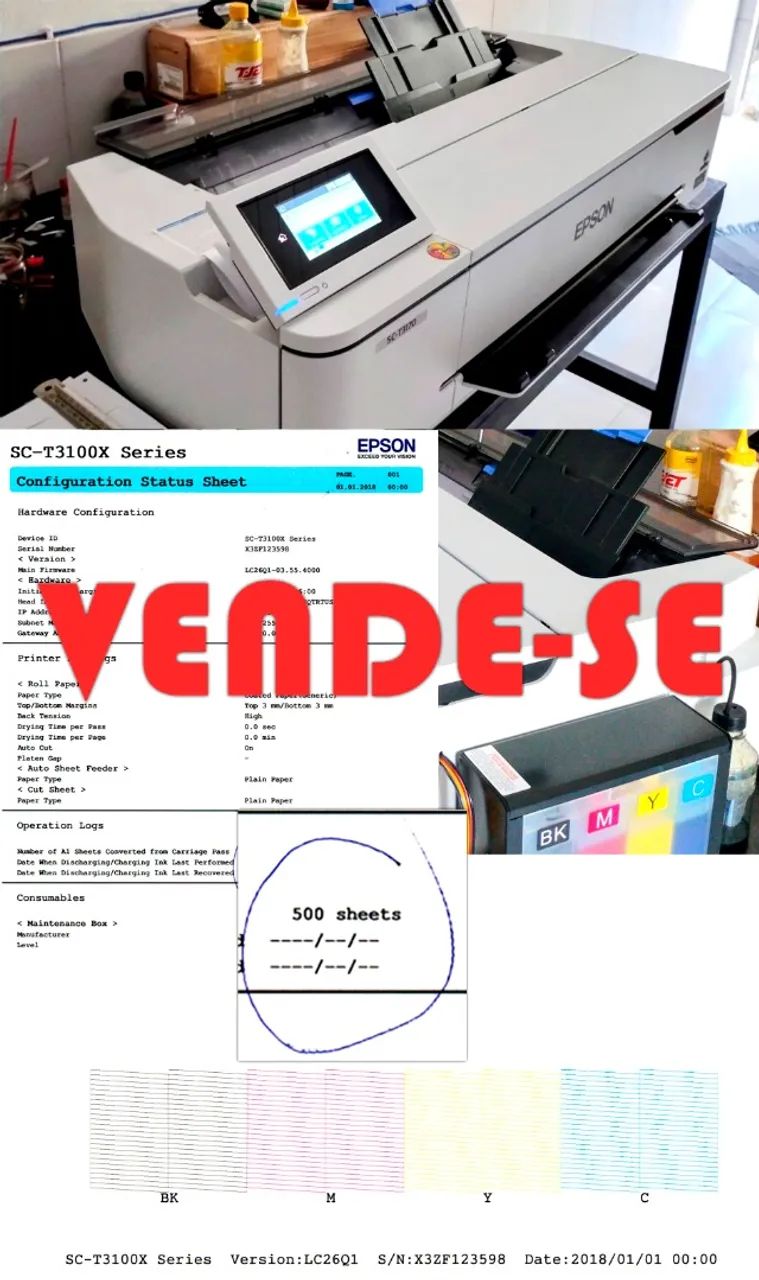 Plotter Epson 3170x com Bulk - Foto 5