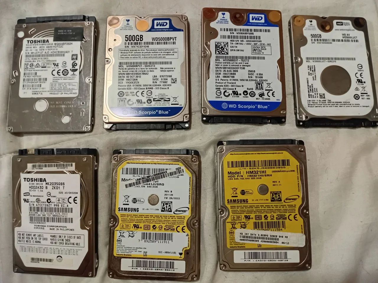 Lote de HDs Sata para notebook - troco em Iphone - Foto 5
