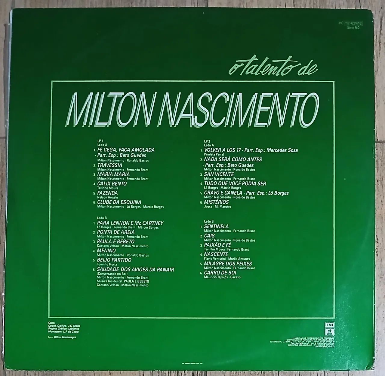 Disco de Vinil O Talento de Milton Nascimento  - Foto 2