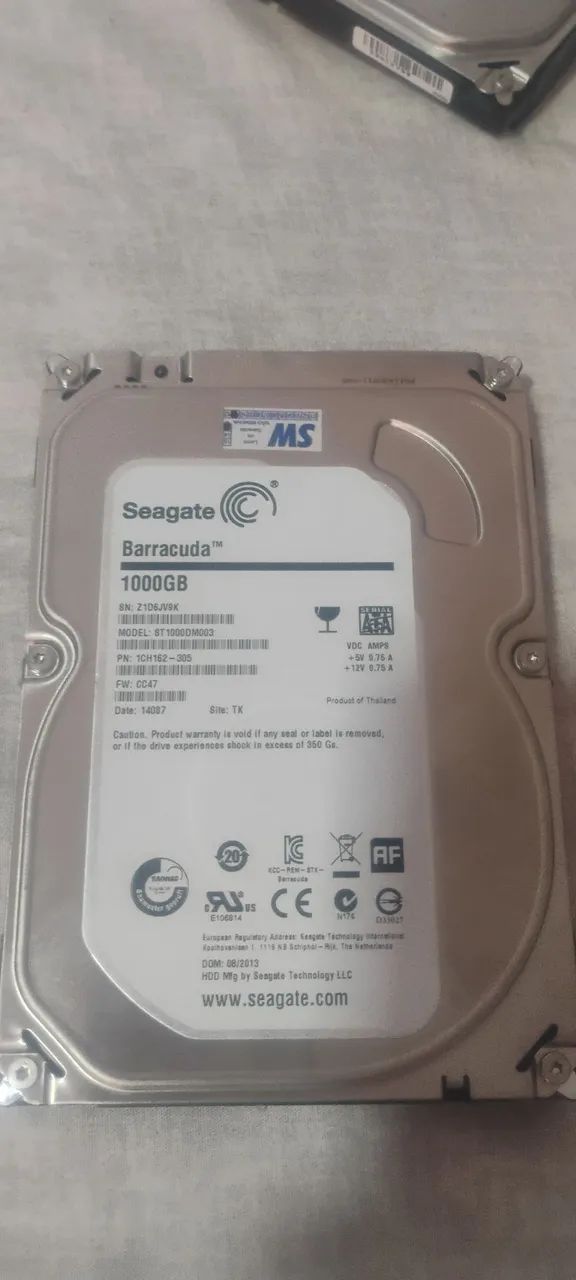 3 HDs 1 e 2 teras