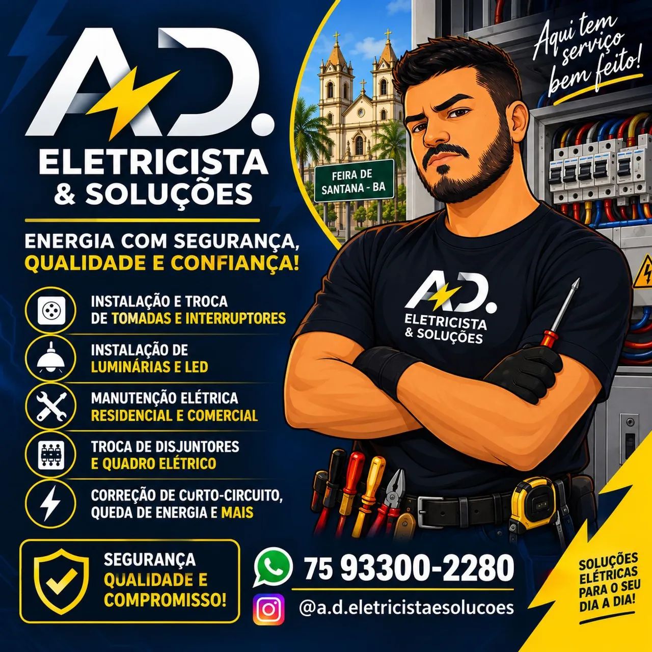 Eletricista e serviços 