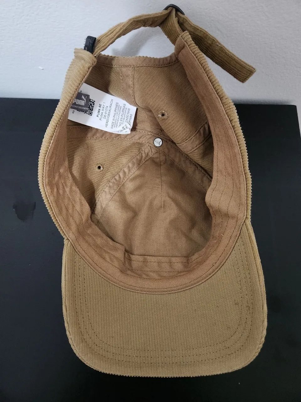 Boné Puma original Prime Low Curve - veludo cotelê caramelo - Foto 5