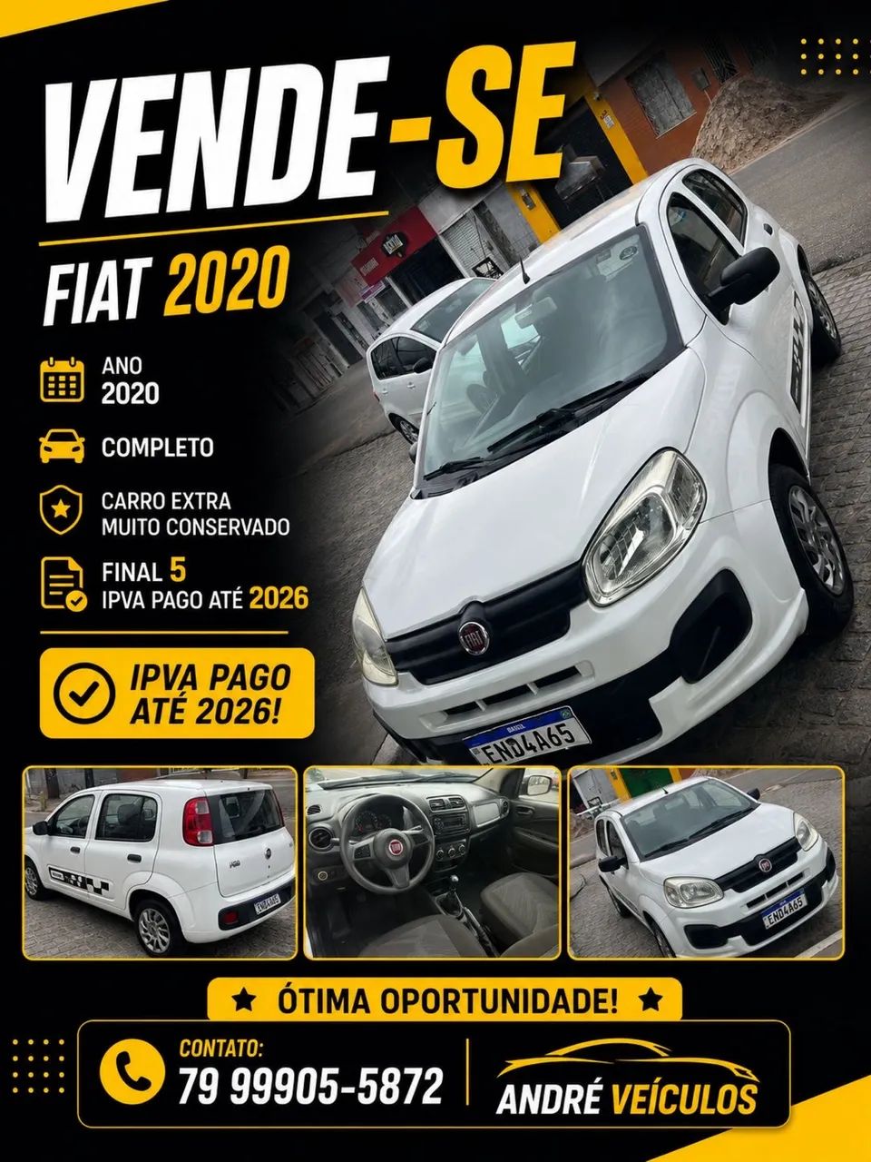 Fiat Uno Attractive 1.0 EVO Fire Flex 8V 5P 2020