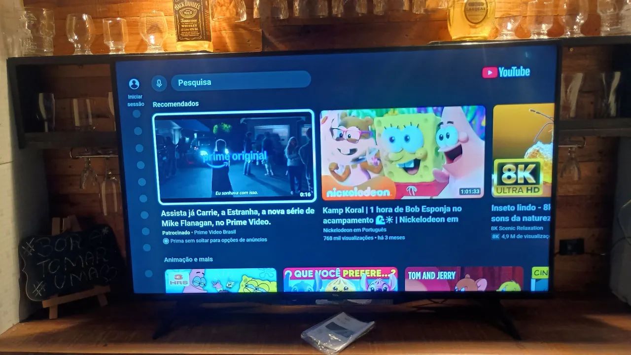 Vendo smart tv Tcl de 50 polegadas com Android Alexa comando de voz e bluetooth imagem 4k 