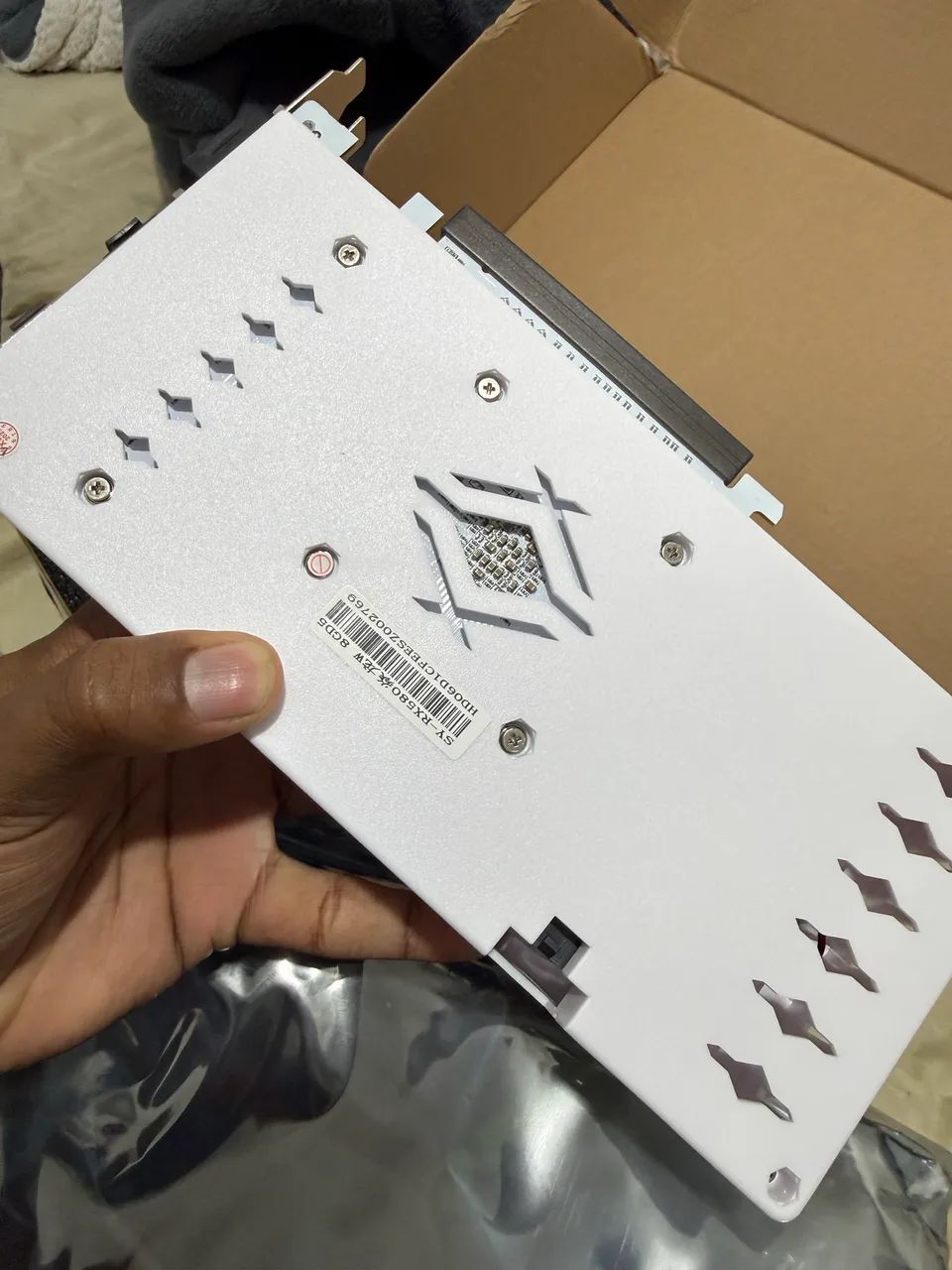 Placa de Vídeo RX 580 Soyo Branca - Nova - Foto 2