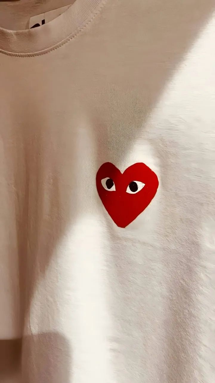 2 Camisas Comme des Garçons Originais Algodão - Preta + Branca