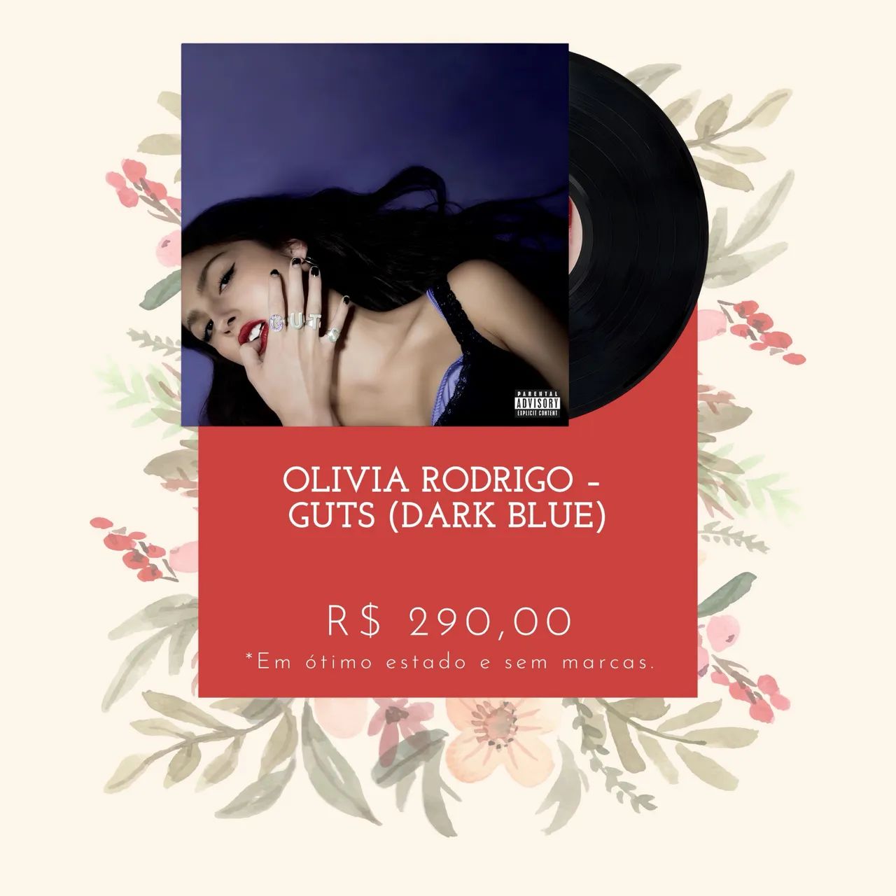 VINIL OLIVIA RODRIGO - GUTS (DARK BLUE)