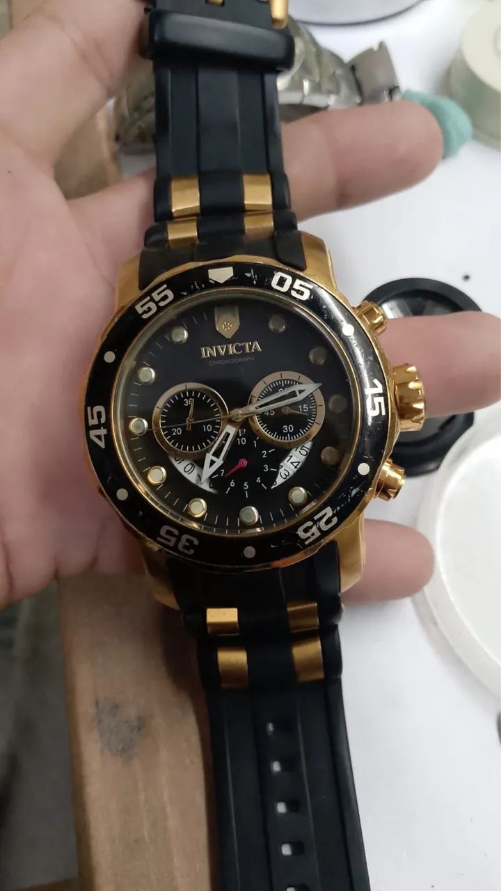 Relógio Invicta Original Cronógrafo - Funcionando Perfeitamente - Foto 3
