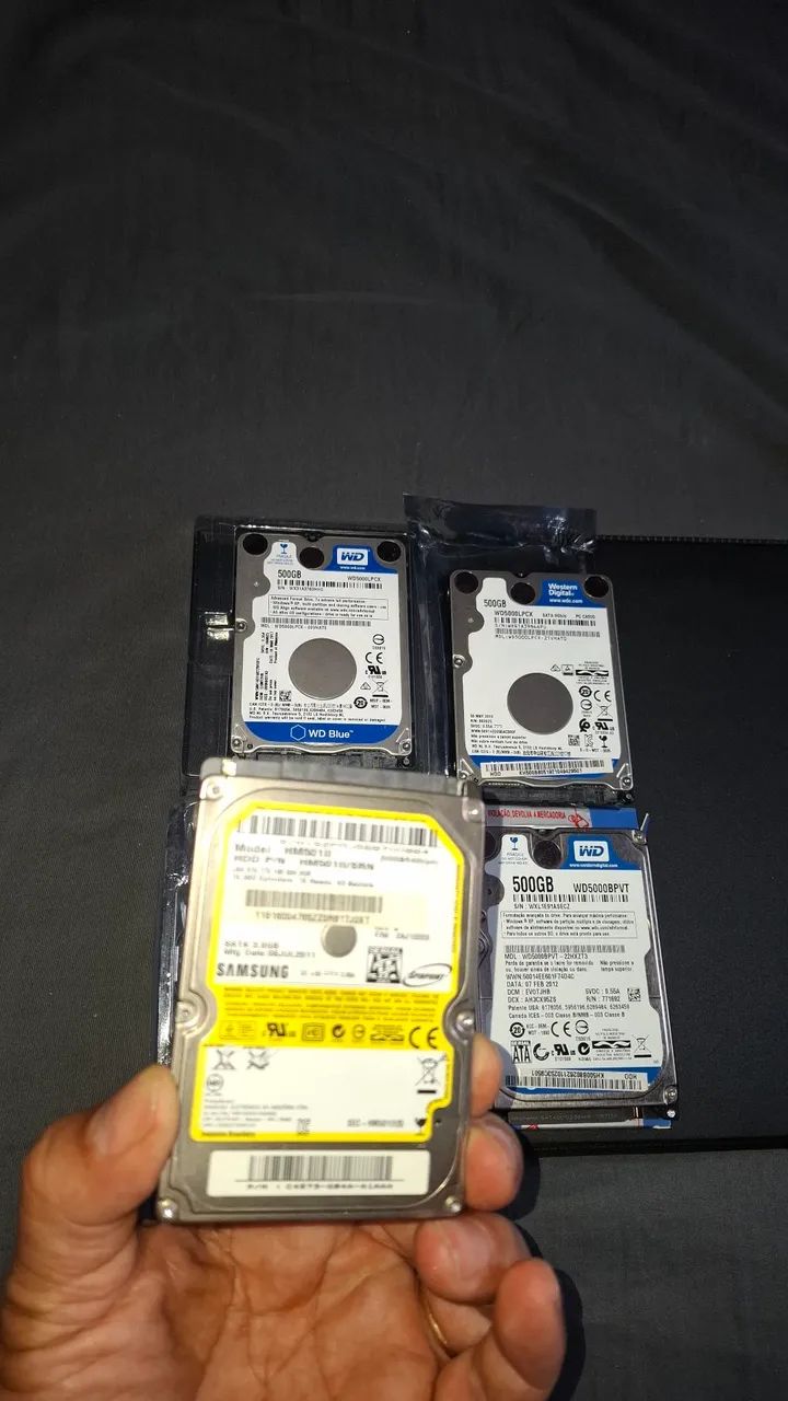 Hds para notebook 500GB 