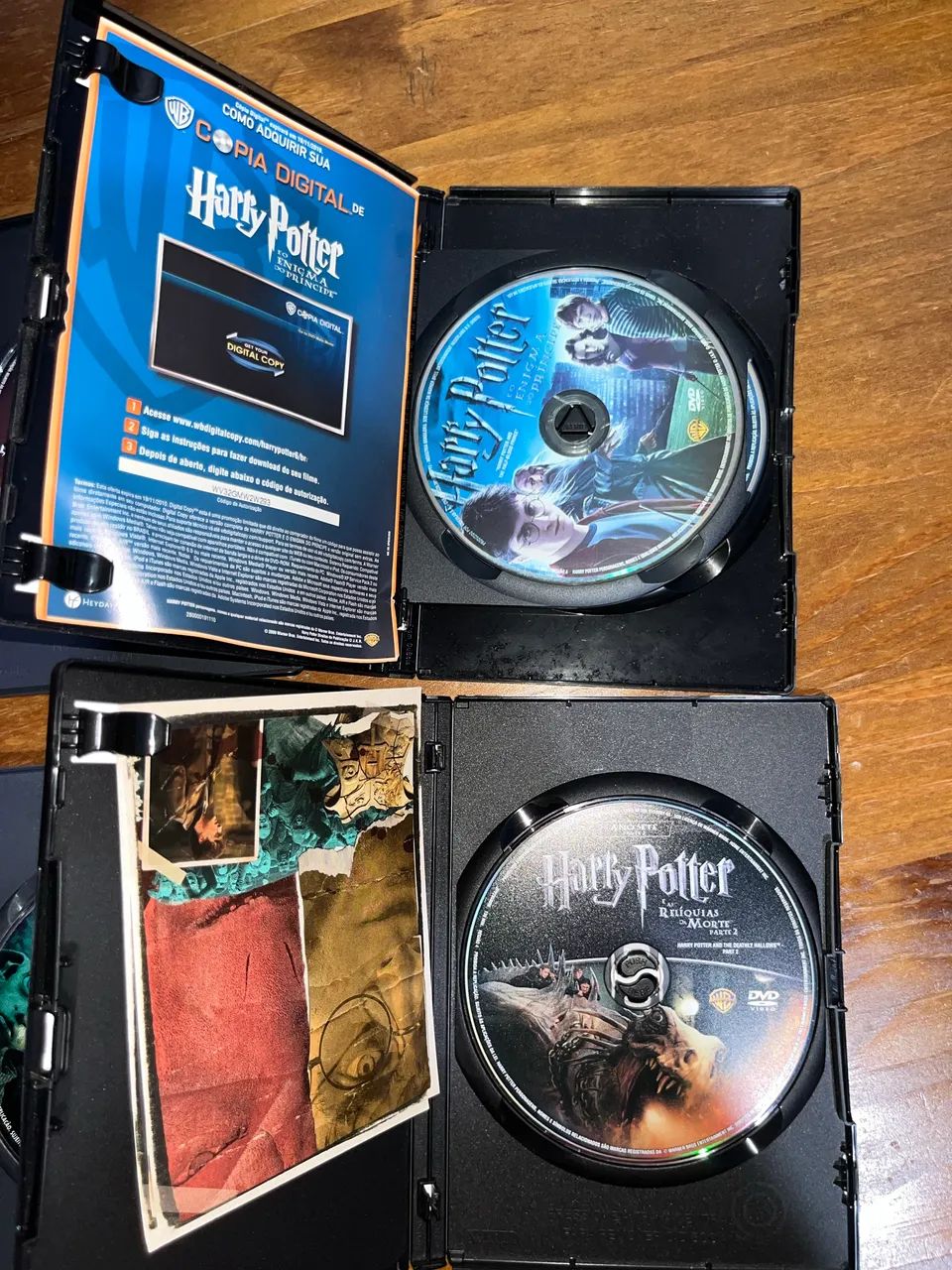 4 DVDs Originais Harry Potter + cards exclusivos - DVD, Blu-Ray e