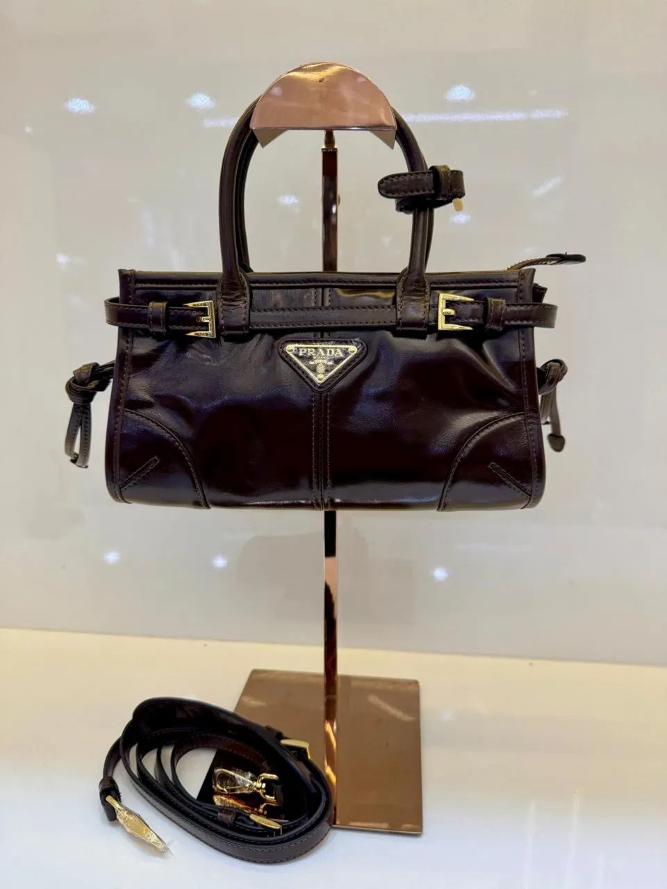 Prada bonnie mini tote bag marrom