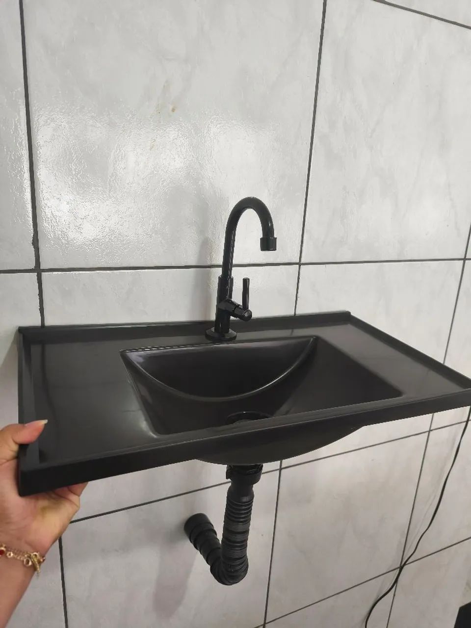Pia de banheiro ABS nova  - Foto 2