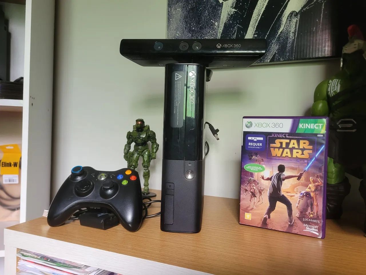 Xbox 360 super slim completo com Kinect 
