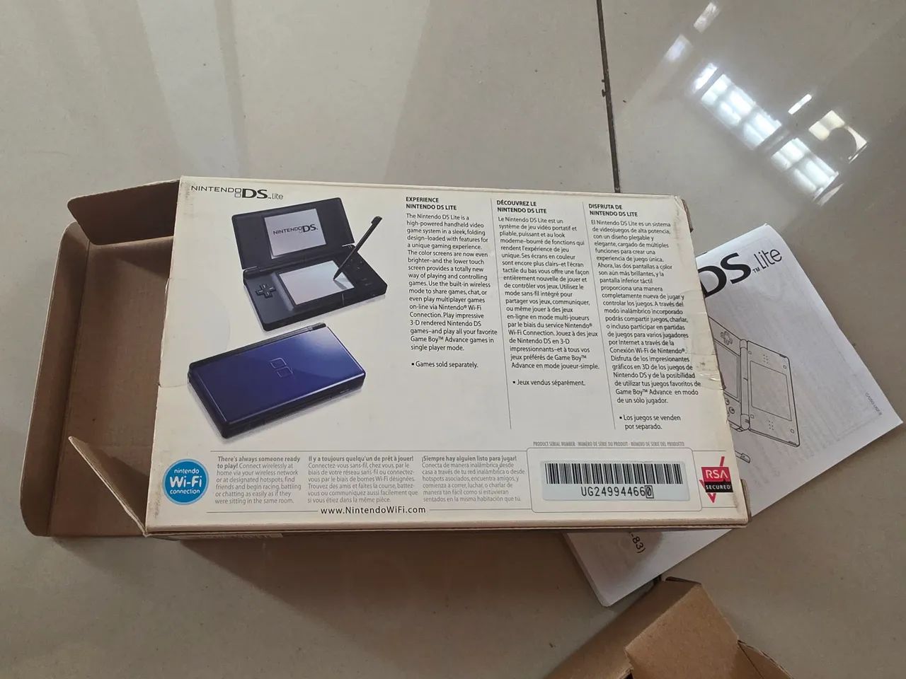 Caixa E Manuais Nintendo Ds Lite - Foto 3