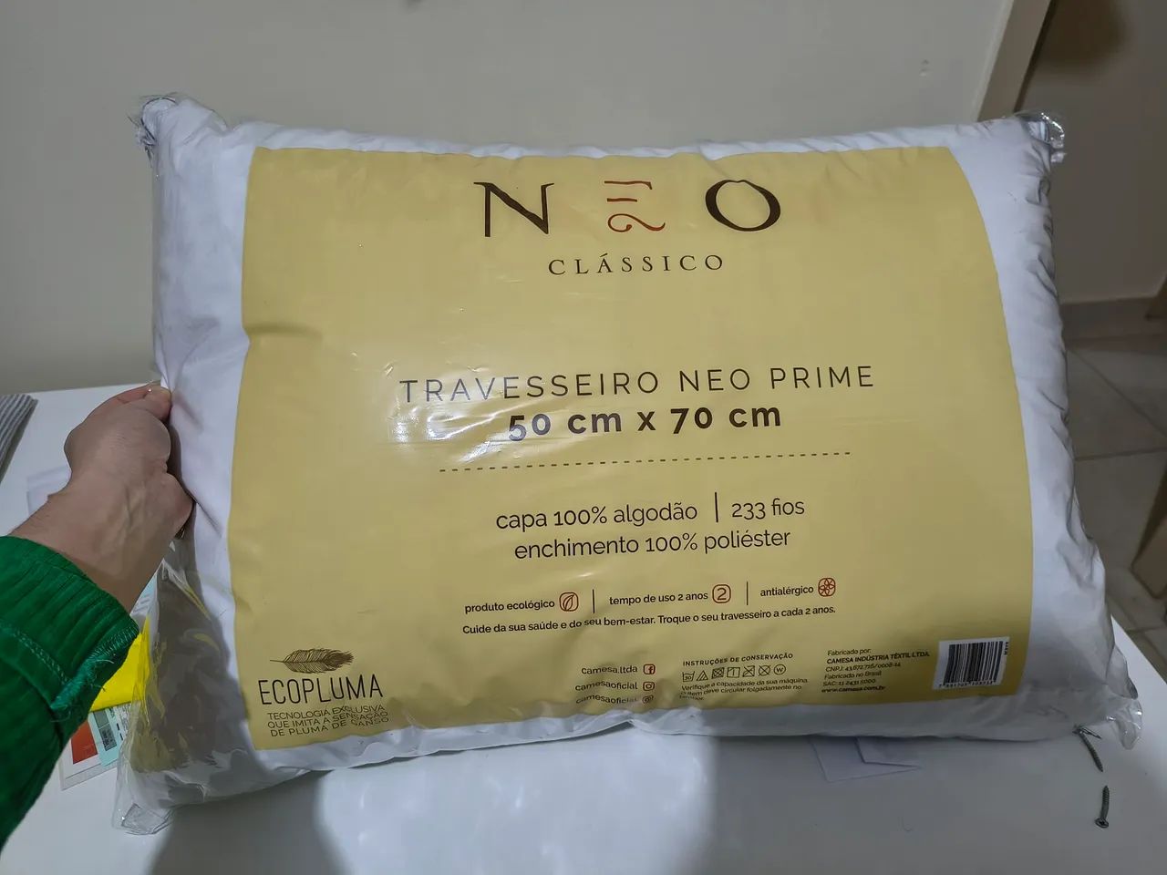 Travesseiro com ecopluma - Foto 2