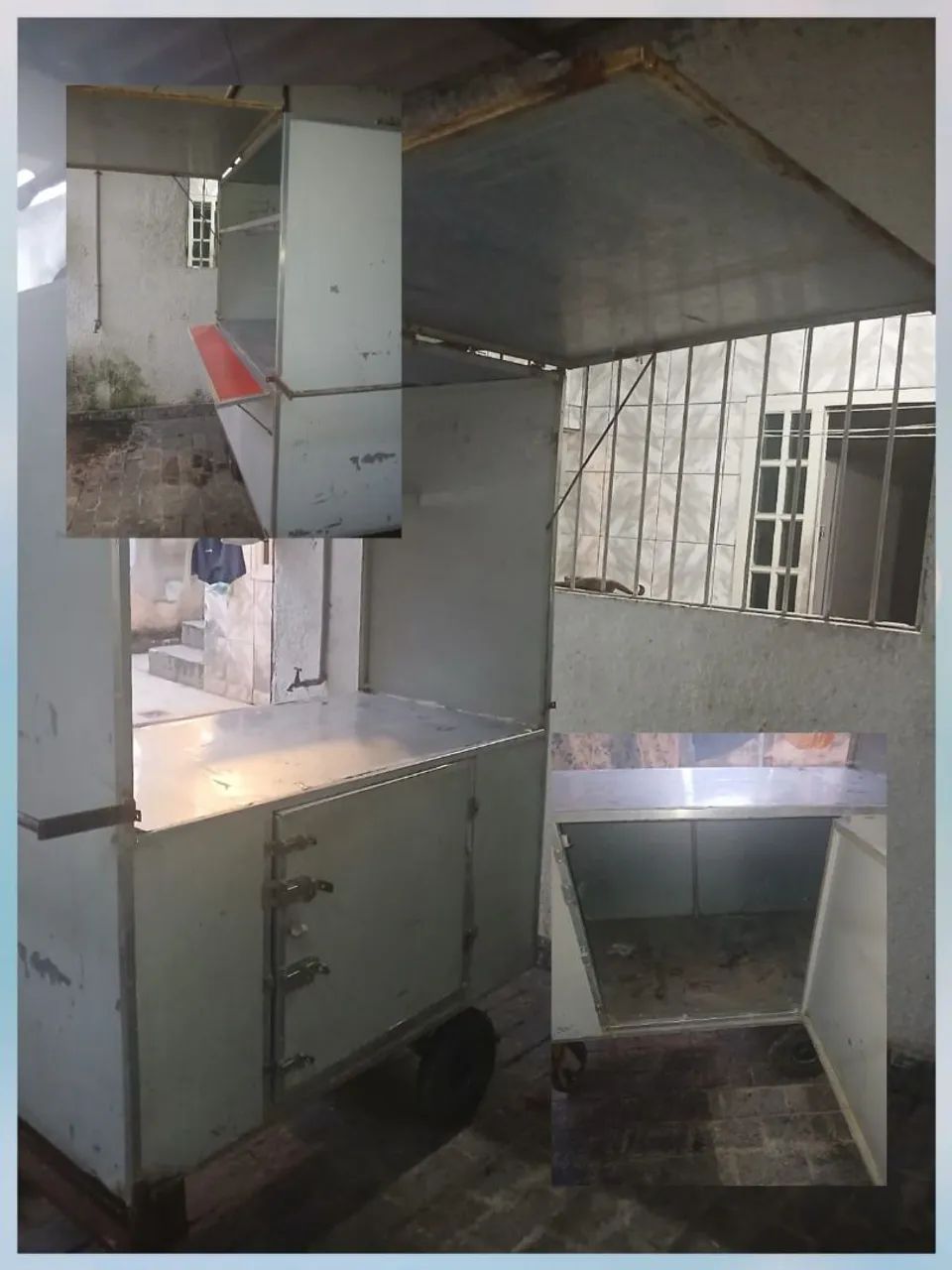 Barraca de lanche com rodas