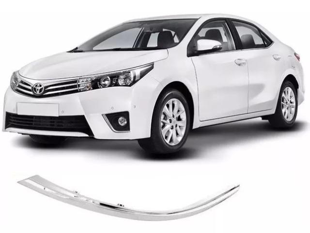 Friso Cromado Farol Corolla 2015 2016 2017 2018 Esquerdo