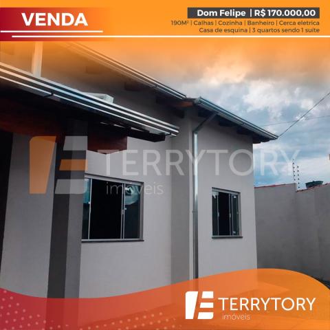 Casa à venda com 3 dormitórios em Dom felipe, Anápolis cod:CA00204