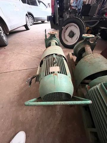 Motobomba / conjunto irrigação trifásico 15cv com mangotes de entrada e saída