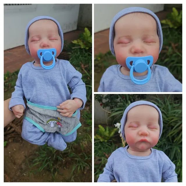 BEBÊ REBORN MENINO 48 CM REALISTA 3 D