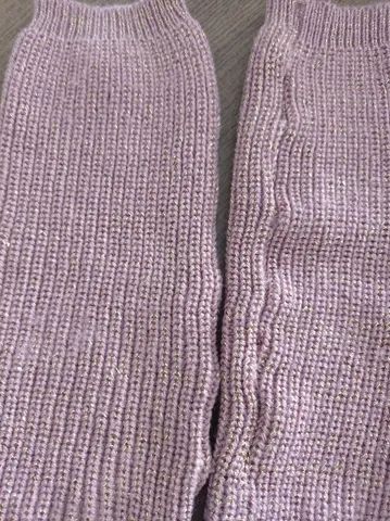 Polaina rose com fios dourados - Foto 2