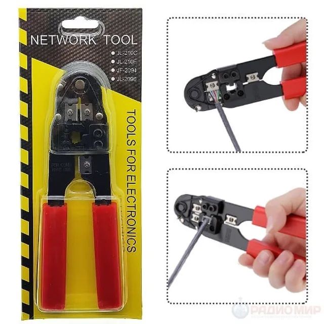 Alicate de Crimpar RJ45 Cabo de Rede Crimpador com Decapador 8p8c