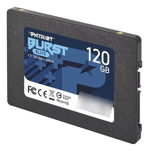 SSD 120GB Sata III 2.5'' Burst Elite Patriot - Notebook e Pc - Loja Coimbra Computadores