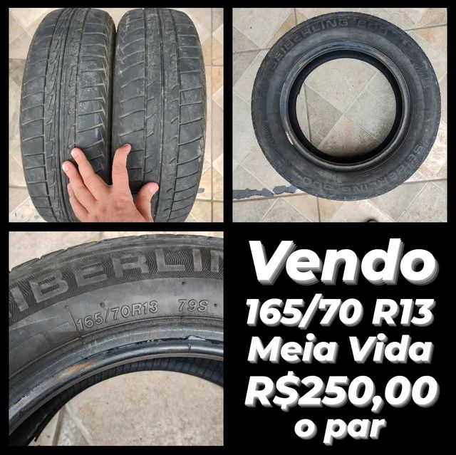 Par de Pneu 165 70 R13 Usado Carros vans e utilit rios