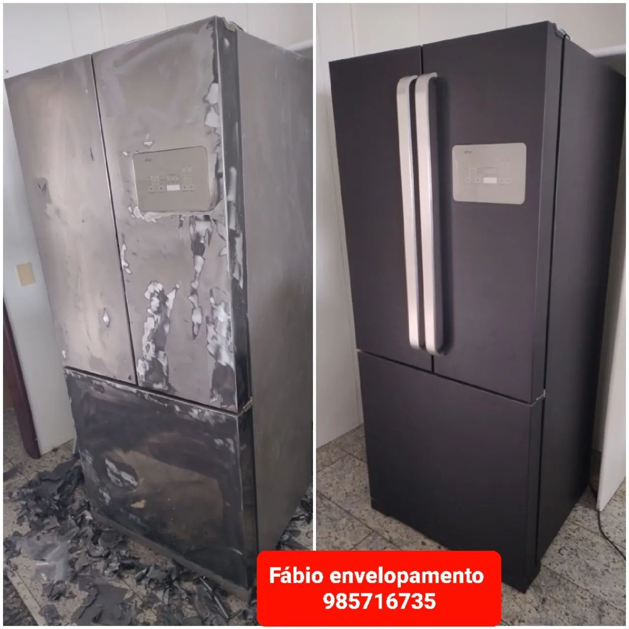 Envelopamento profissional em geladeira  - Foto 2
