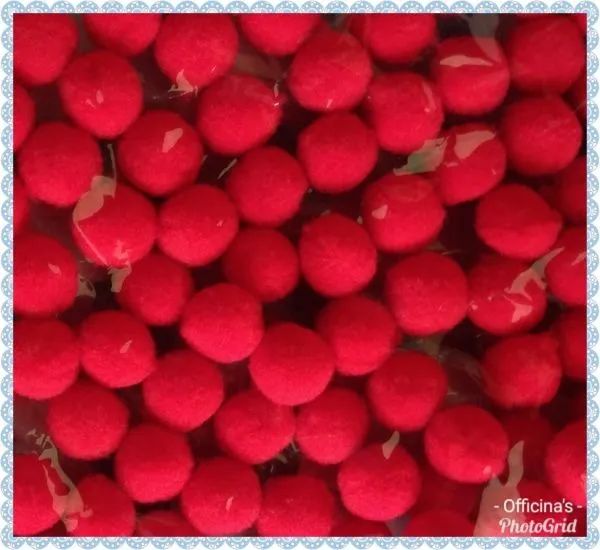 Pompom solto 14 - 15mm, pacote com 100 unidades, várias cores - Foto 5