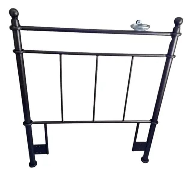Cabeceira Em Metal P/ Cama De Solteiro/Viúva- Importada- Usada