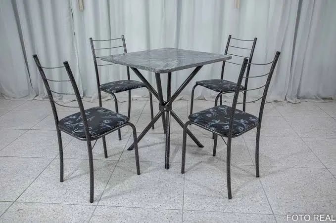 Mesa 4 cadeiras rio quadrada - ENTREGA HOJE !!!  - Foto 2