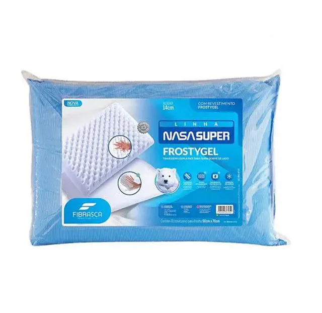 Travesseiro Nasa Super Frostygel Fibrasca Novo