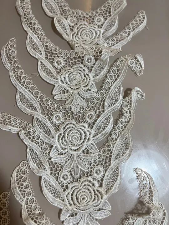 37 Renda para artesanato - aplicação em camisas em  - Foto 6