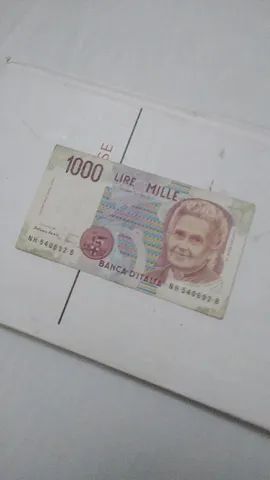 Notas originais 1 brasileira e 1 italiana - Foto 3