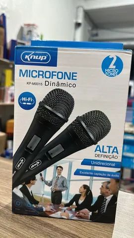 Microfone  duplo profissional  2 em 1 