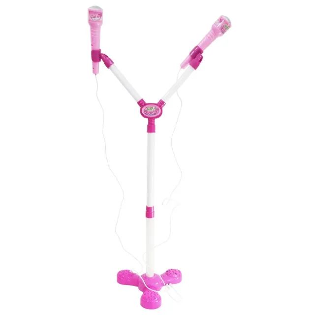 Microfone Duplo Infantil Conexao Mp3 Super Pop Wb7693 - Foto 2