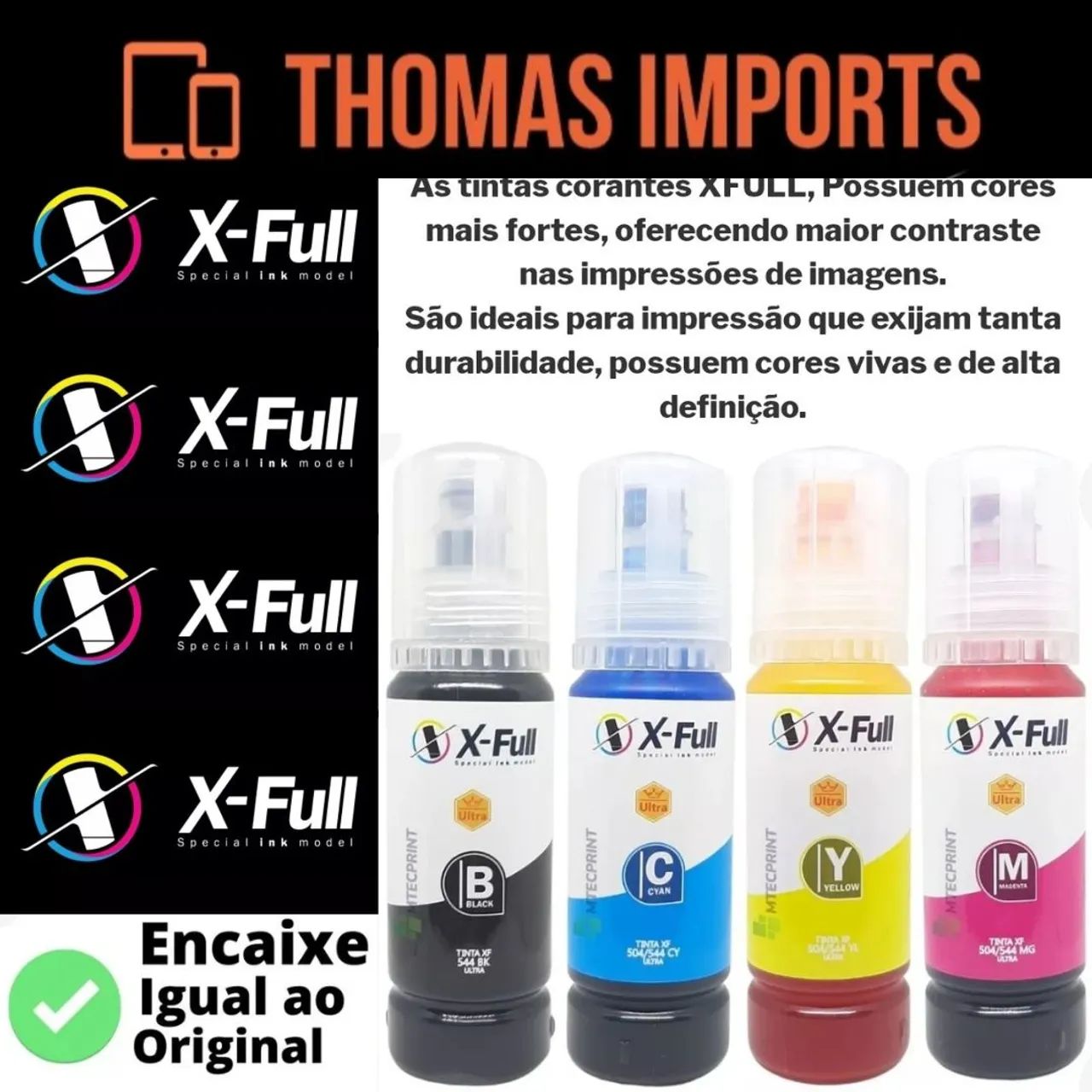 Tinta para impressora HP, Epson e Canon 