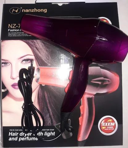 Secador De Cabelo Profissional 3000w Nz-7100 Lazer - Foto 3