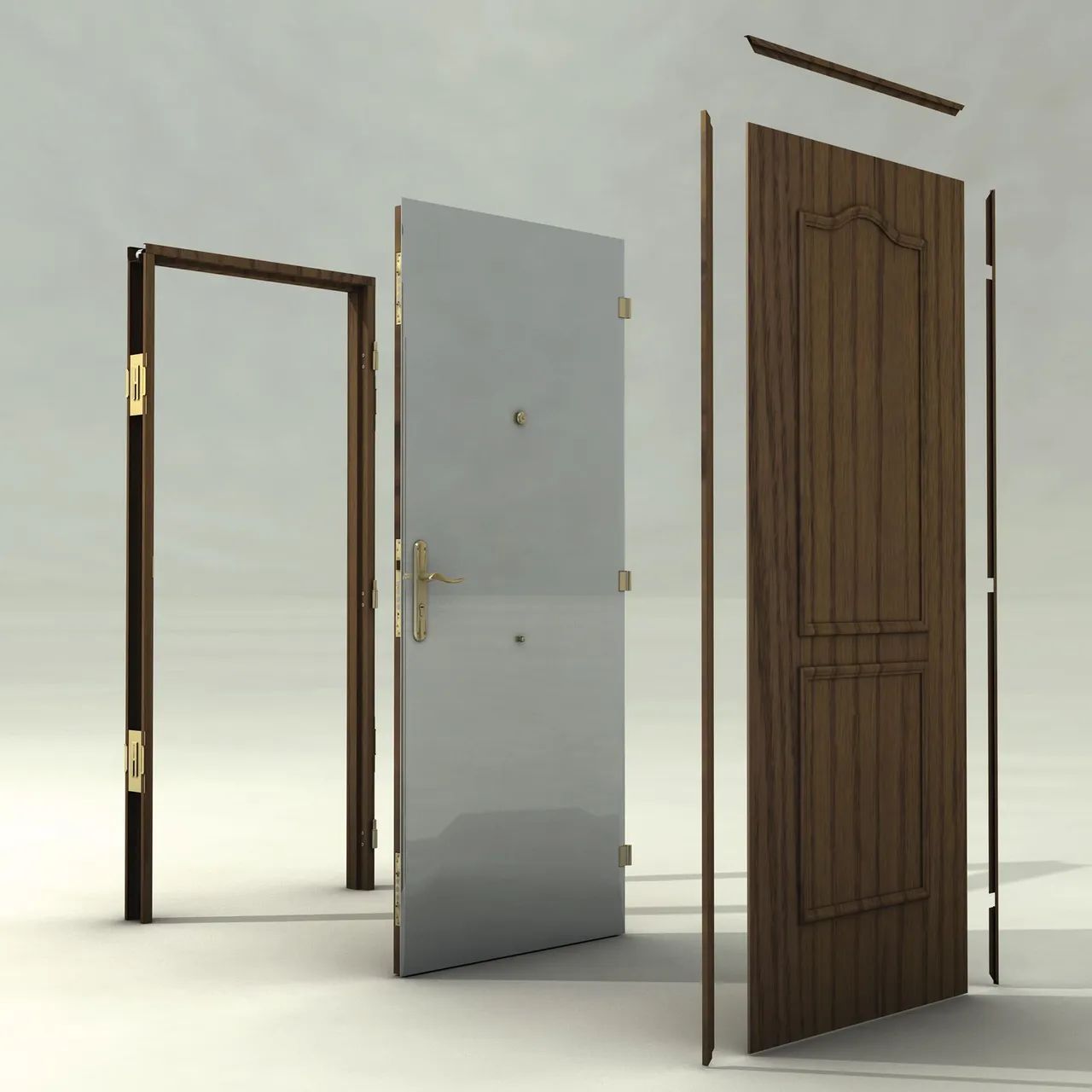 Porta de Segurança de Giro Metal / Nova - Foto 2