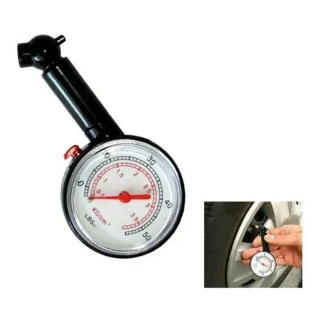 Calibrador Medidor De Pressão P/pneu 10cm 2747 - Foto 3