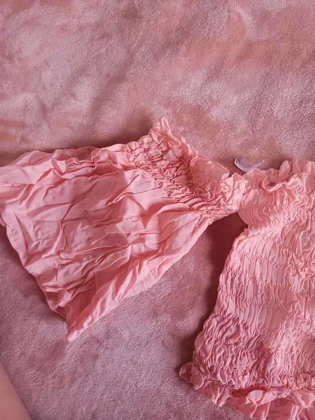 Cropped blusinha Rosa claro NOVO - Foto 3